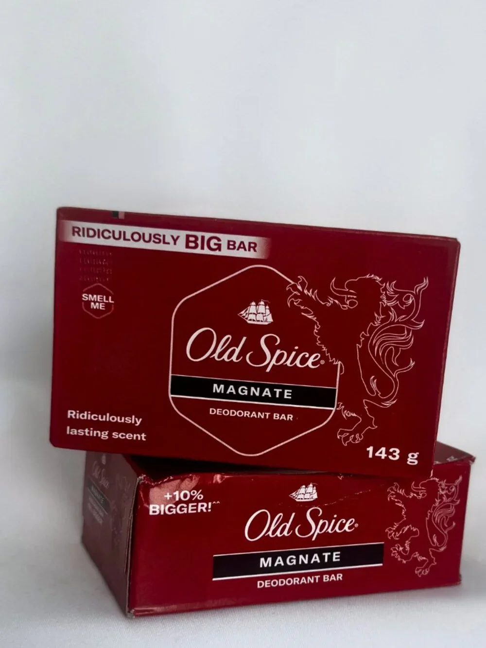 New 2 Pack Old Spice Magnate Bar | Long Lasting Scent | 143 g